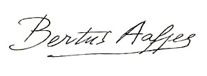 Handtekening Bertus Aafjes